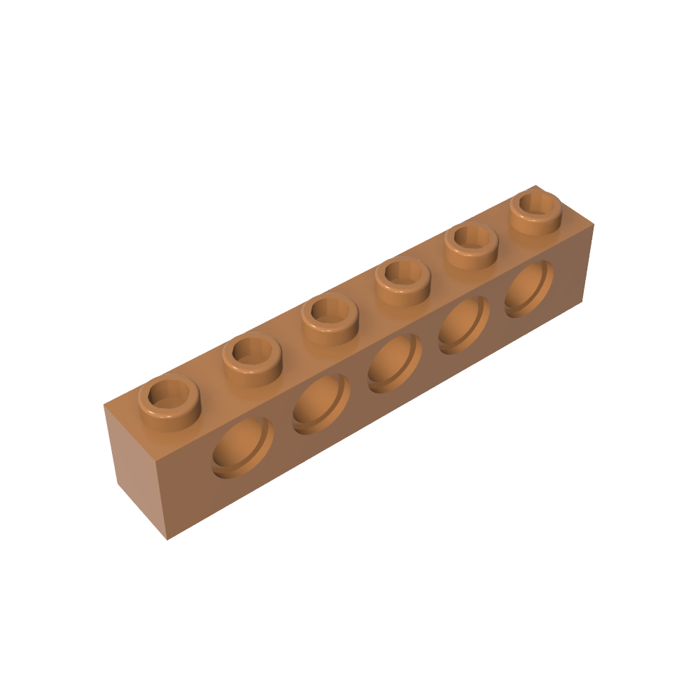 Ladrillo técnico 1 x 6 [5 agujeros]-MyGobricksEs