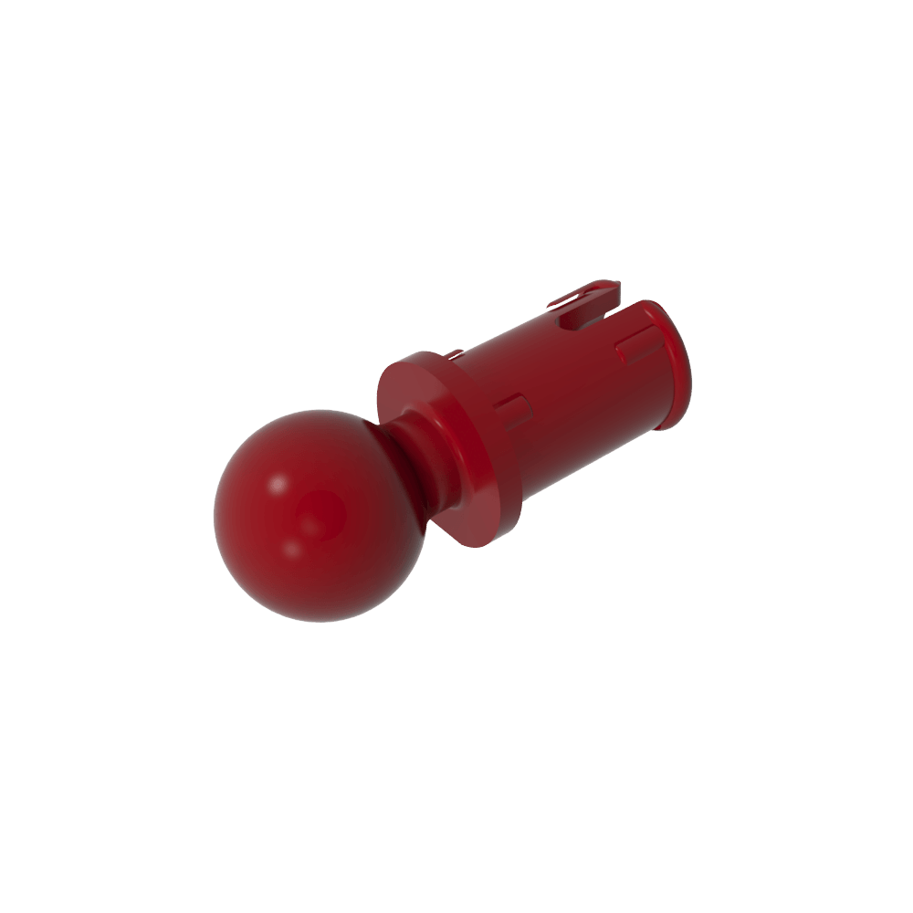 Pasador técnico con crestas de fricción longitudinales y bola de remolque-MyGobricksEs