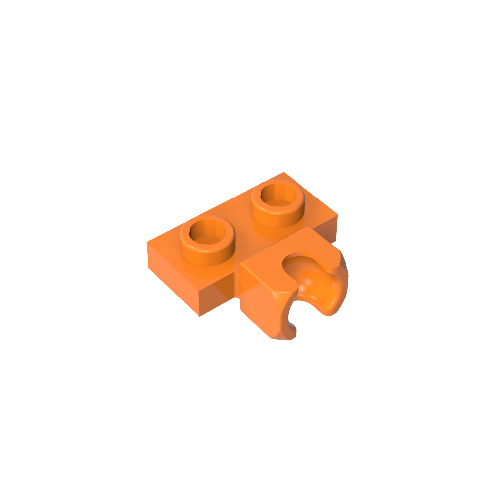 Placa especial 1 x 2 Copa lateral central de 5,9 mm-MyGobricksEs