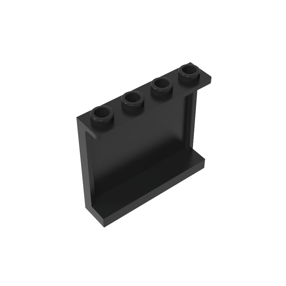 Panel 1 x 4 x 3 [Soportes laterales/Montantes huecos]-MyGobricksEs