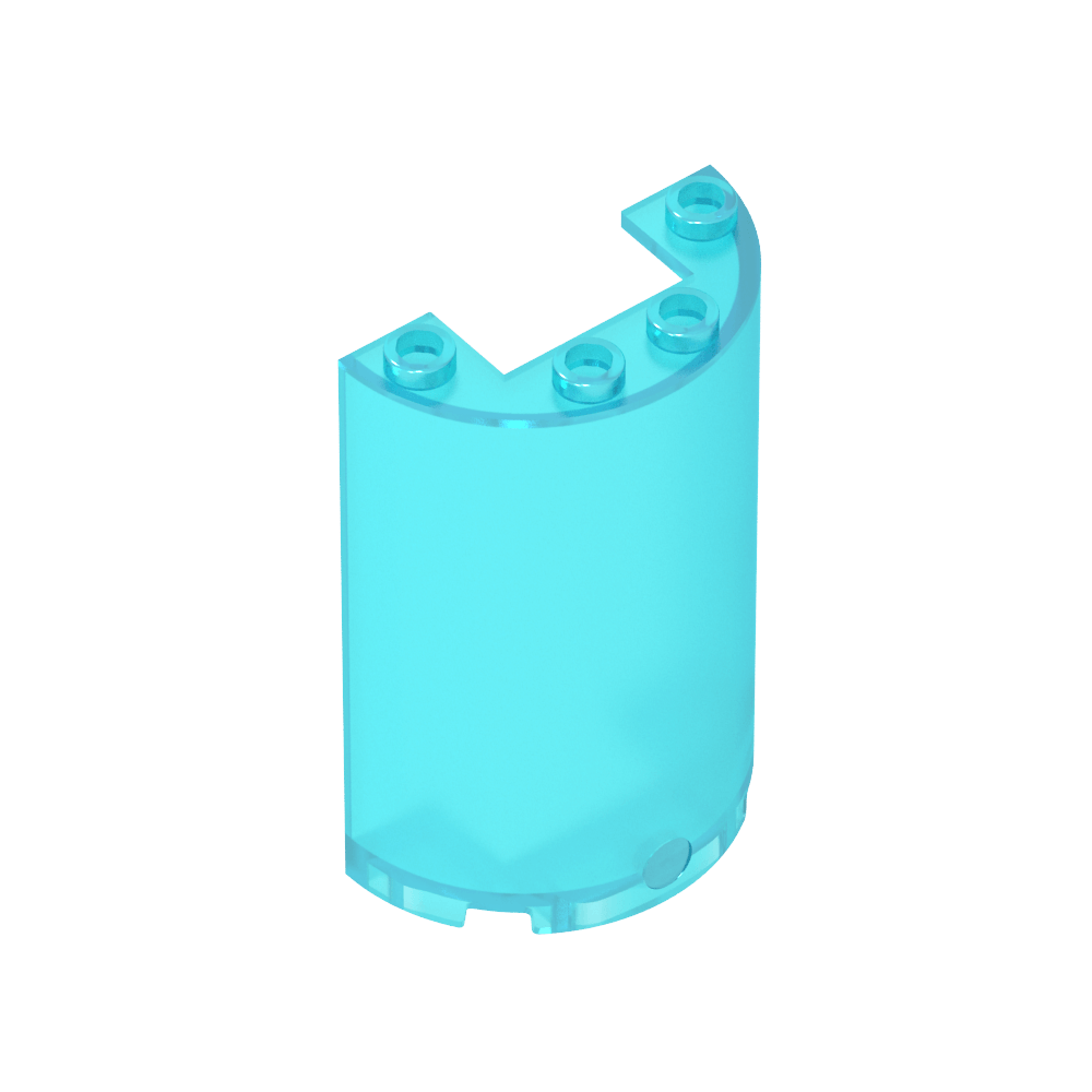 Cilindro medio 2 x 4 x 5 con recorte de 1 x 2-MyGobricksEs