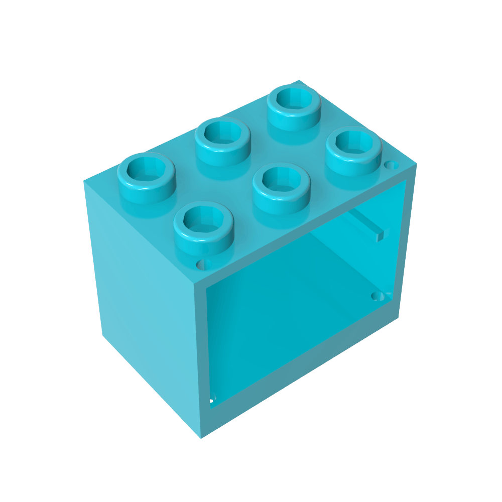 Armario 2 x 3 x 2 con montantes macizos-MyGobricksEs