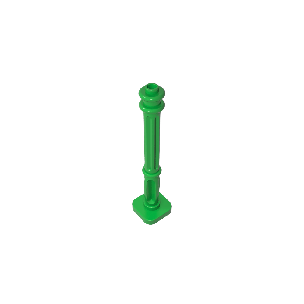Farola de 2 x 2 x 7 con 6 flautas en la base-MyGobricksEs