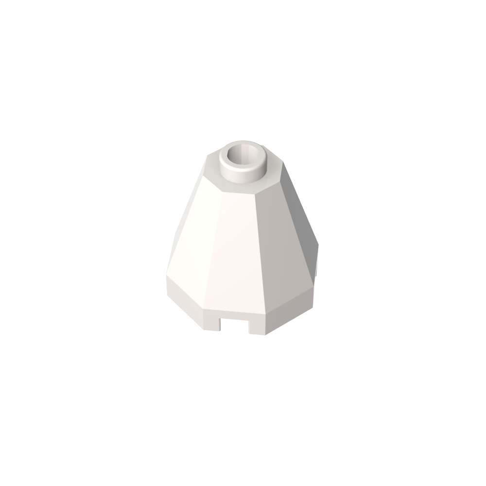 Cono 2 x 2 x 1 2/3 Octogonal, Stud Abierto-MyGobricksEs