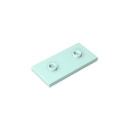 Placa especial 2 x 4 con ranura y dos pernos centrales (puente)-MyGobricksEs