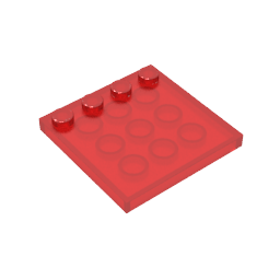 Placas especiales 4x4 con tacos en un borde [lisas]-MyGobricksEs