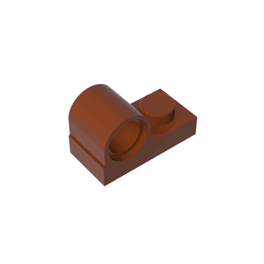 Placa especial 1 x 2 con orificio para pasador en la parte superior-MyGobricksEs