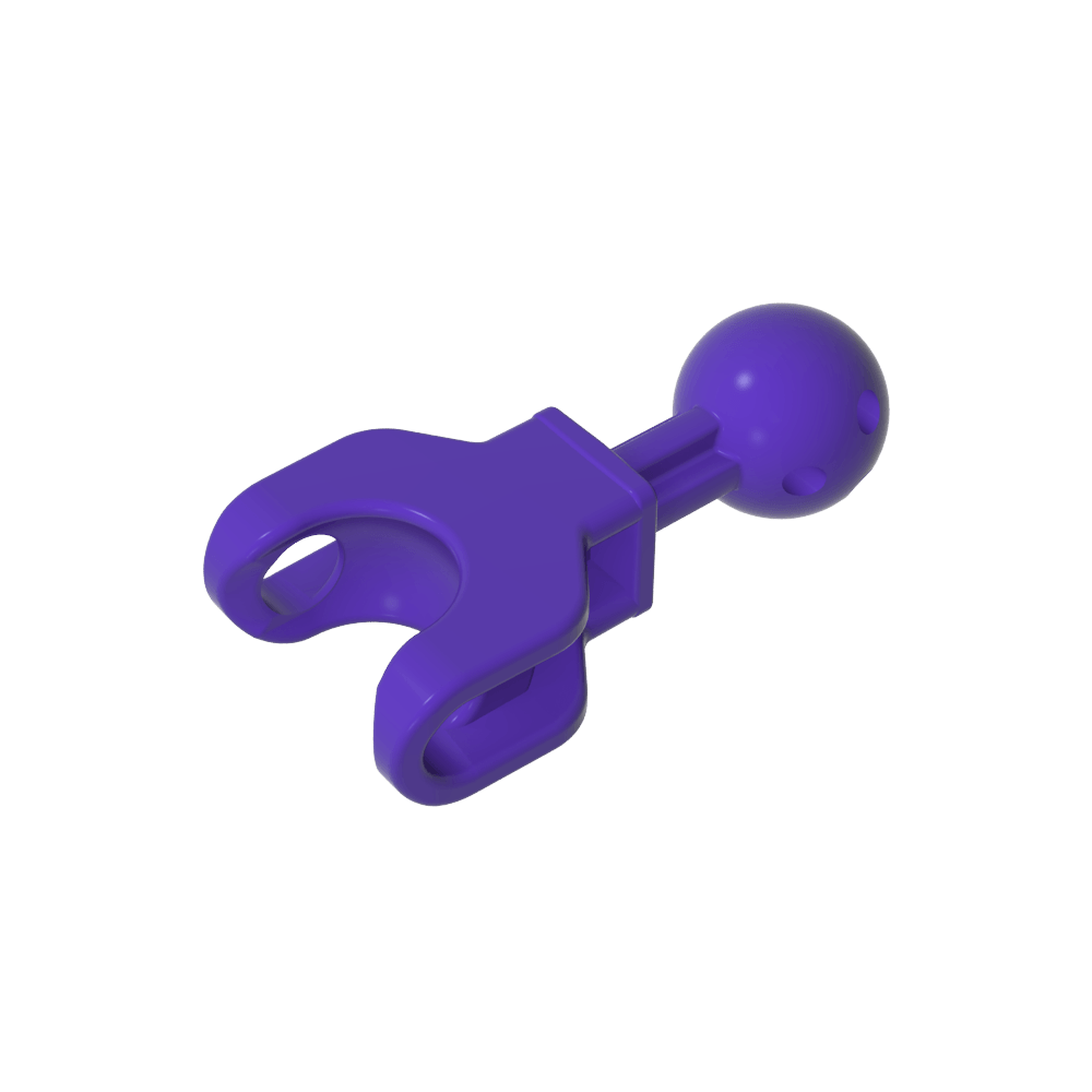 Figura esquelética grande, extremidad, 4L con rótula en el eje y cavidad esférica-MyGobricksEs