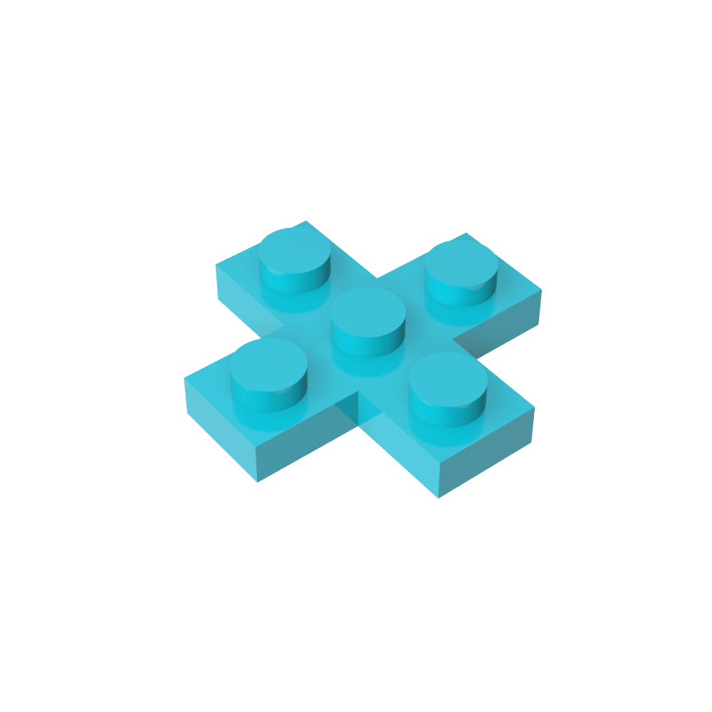 Placa 3 x 3 Cruz-MyGobricksEs