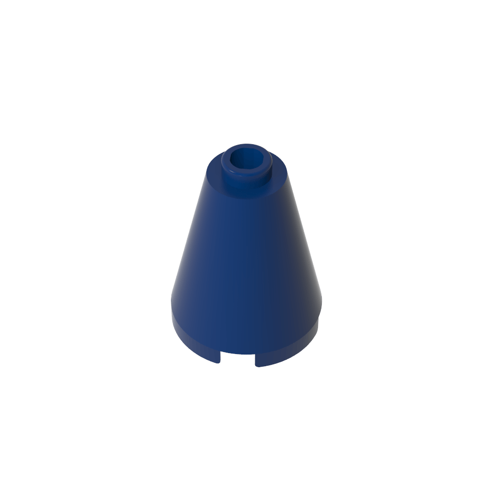 Cono 2 x 2 x 2 con perno abierto bloqueado-MyGobricksEs