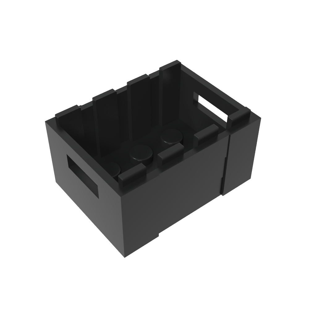 Caja / cajón con asideros-MyGobricksEs