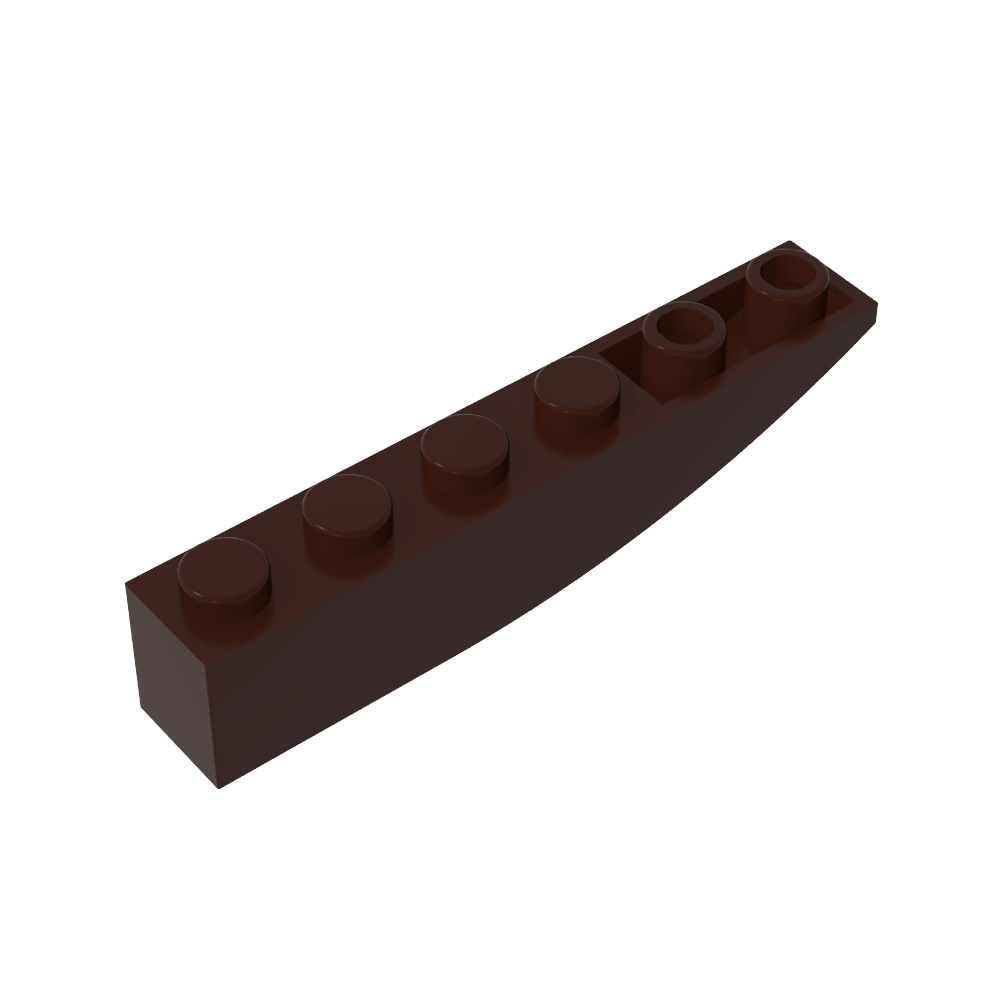 Ladrillo Curvo 6 x 1 Invertido-MyGobricksEs