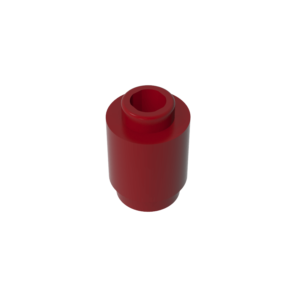 Ladrillo redondo 1 x 1 perno abierto-MyGobricksEs