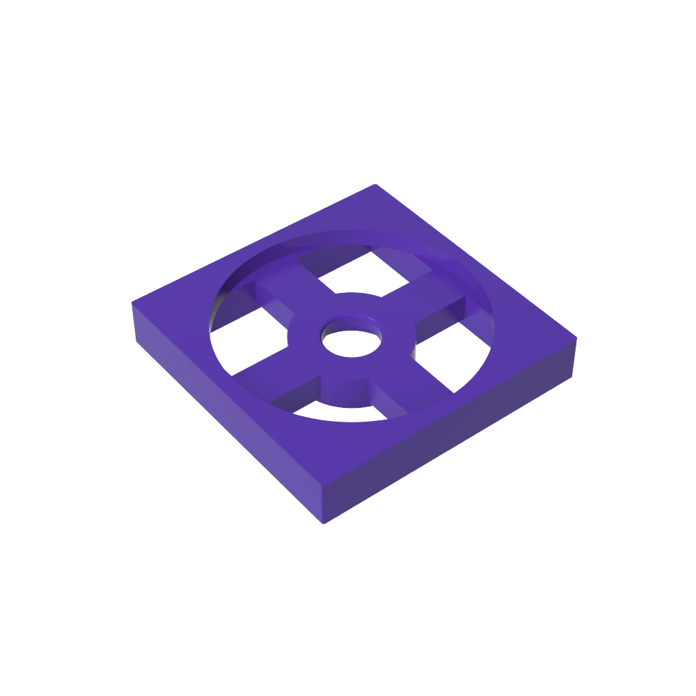 Plato Giratorio 2 x 2 Placa, Base-MyGobricksEs