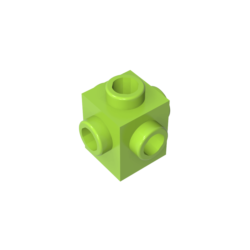 Ladrillo especial 1 x 1 pernos en los 4 lados-MyGobricksEs