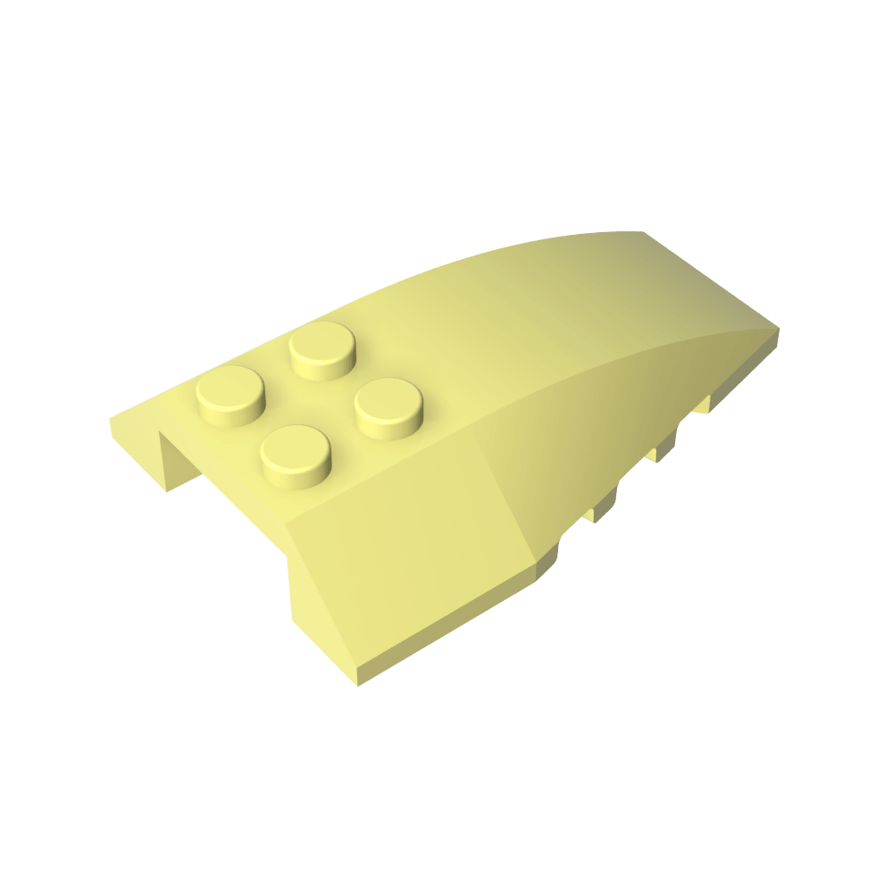 Cuña curva 6 x 4 triple-MyGobricksEs