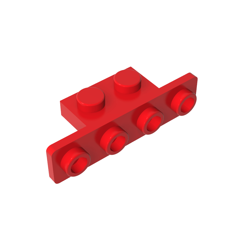 Soporte 1 x 2 - 1 x 4 [Esquinas redondeadas]-MyGobricksEs
