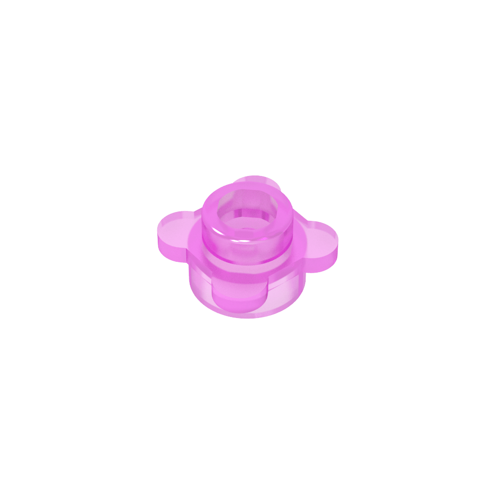 Planta, Flor, Plato Redondo 1 x 1 con 4 Pétalos-MyGobricksEs