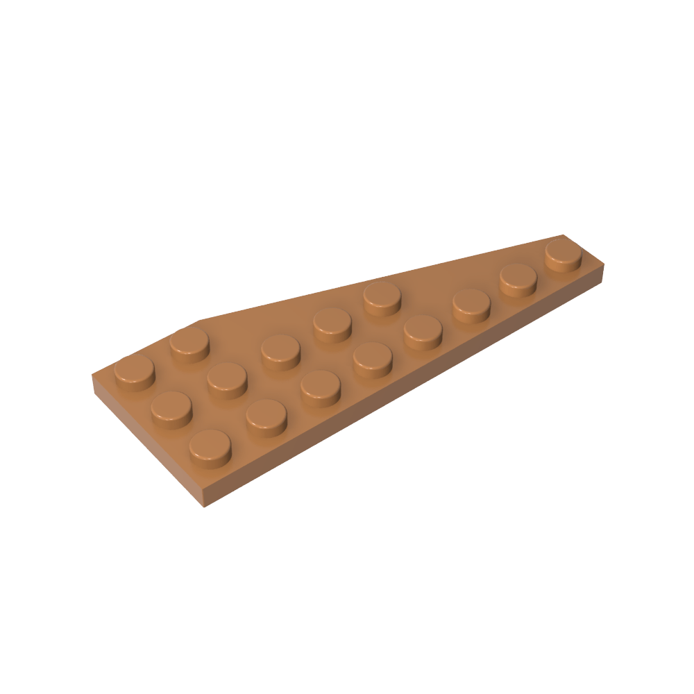 Placa de cuña 8 x 3 izquierda-MyGobricksEs