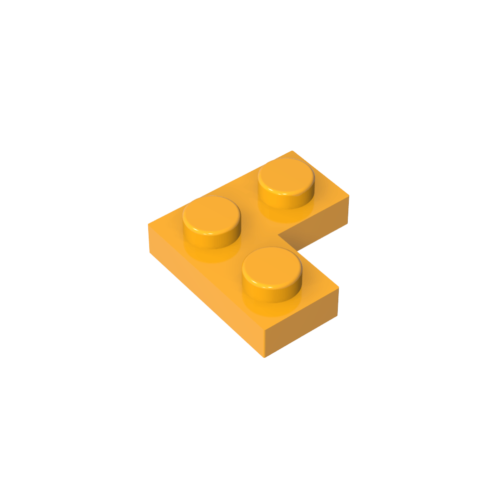 Placa 2 x 2 Esquina-MyGobricksEs