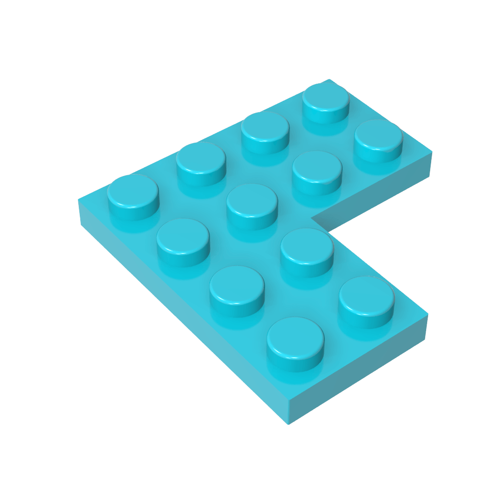 Placa 4 x 4 Esquina-MyGobricksEs