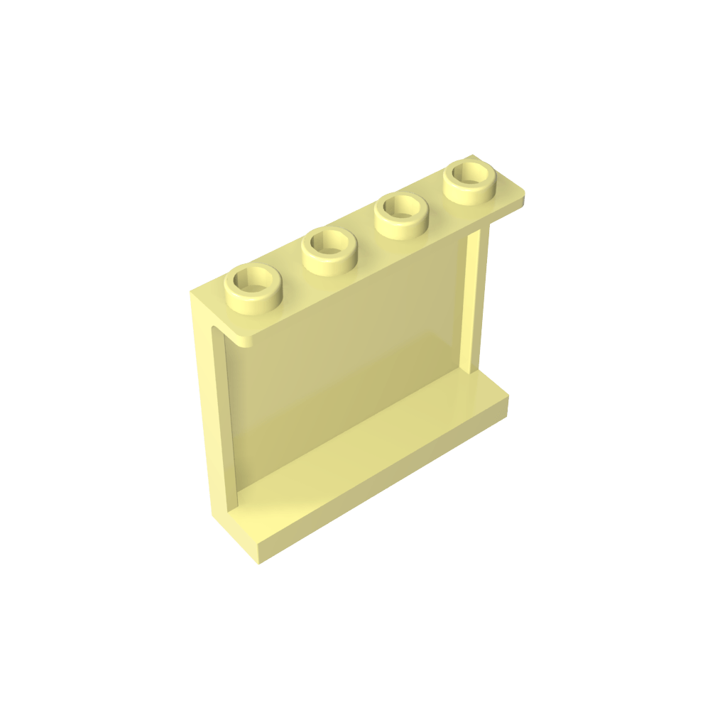 Panel 1 x 4 x 3 [Soportes laterales/Montantes huecos]-MyGobricksEs