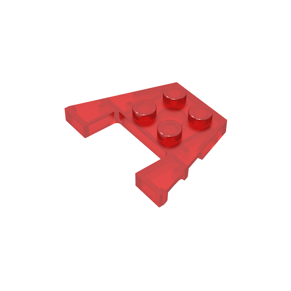 Placa de cuña de 3 x 4 con muescas para pernos-MyGobricksEs