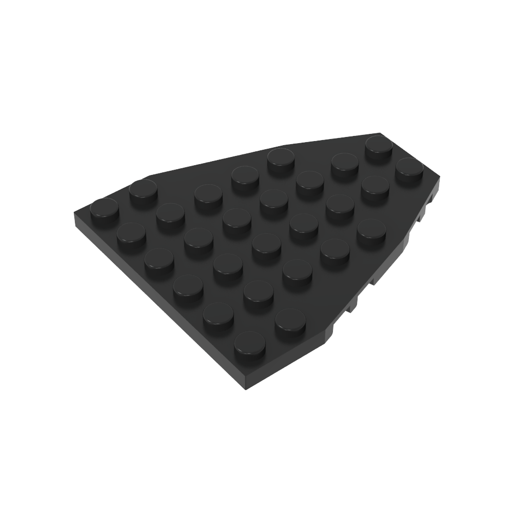 Placa de proa de barco de 7 x 6 con muescas para pernos-MyGobricksEs