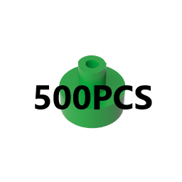 Azulejo redondo 1 x 1 con barra hueca x500 piezas #20482