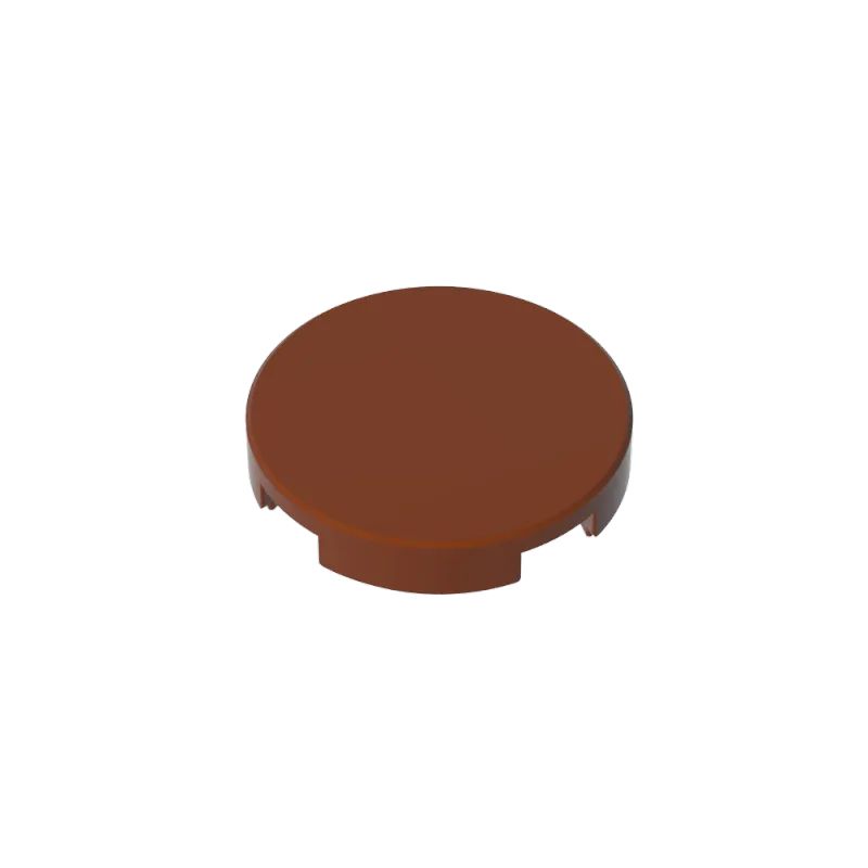 14769 2x2 placa redonda lisa para reloj - GOBRICKS Azulejo de luz impreso personalizado M/Una cara