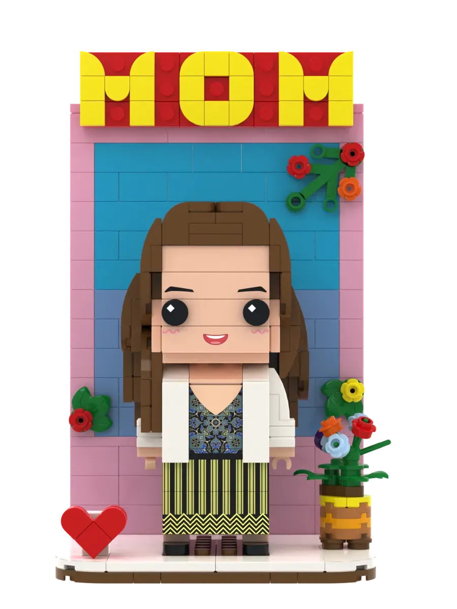 Figuras de ladrillos personalizables de cuerpo completo, regalos exclusivos para el Día de la Madre.