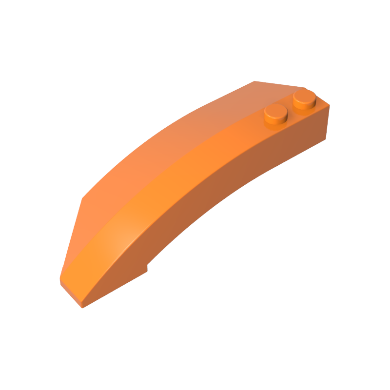 Cuña curva 8 x 3 x 2 abierta derecha-MyGobricksEs