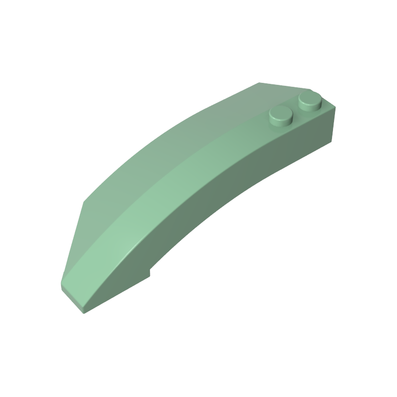 Cuña curva 8 x 3 x 2 abierta derecha-MyGobricksEs