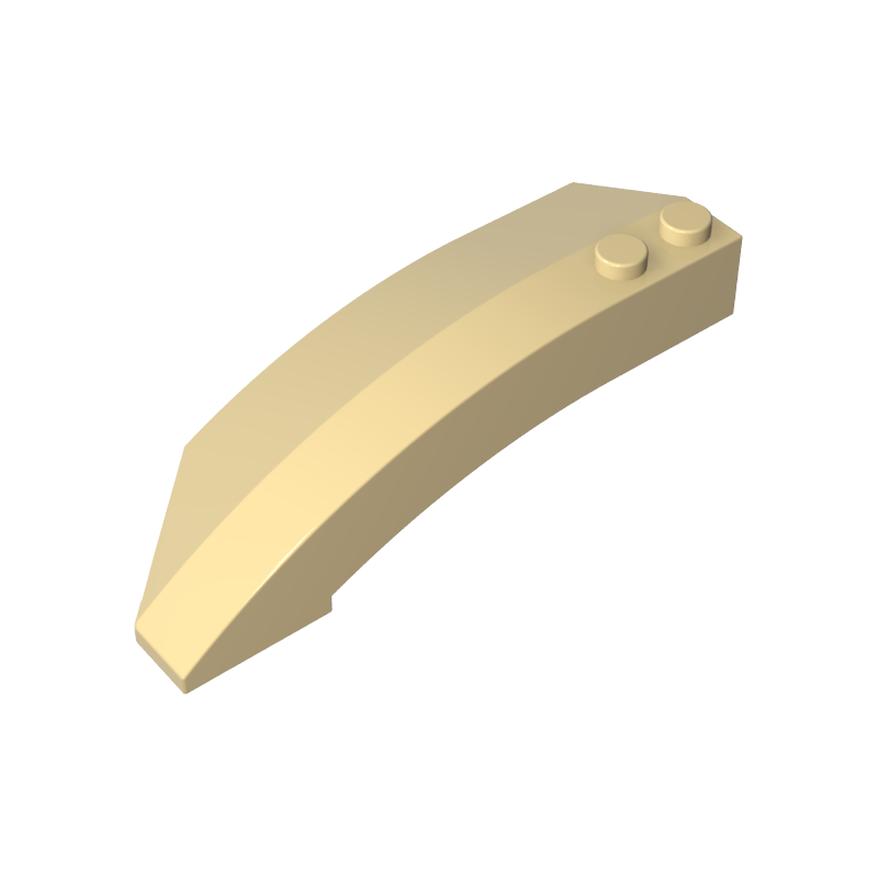 Pieza en forma de cuña de 3x8x2 (derecha)