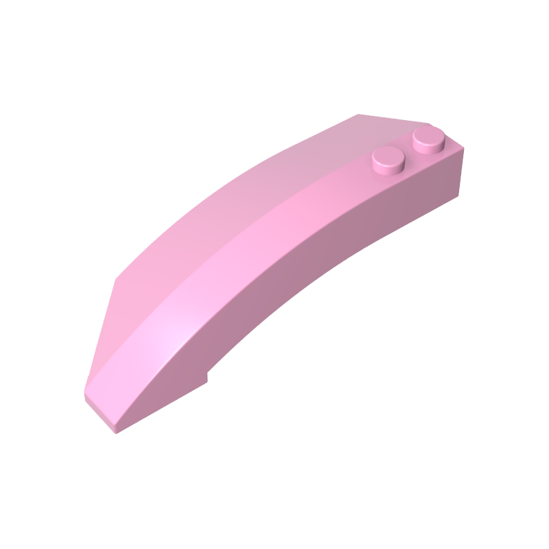 Cuña curva 8 x 3 x 2 abierta derecha-MyGobricksEs