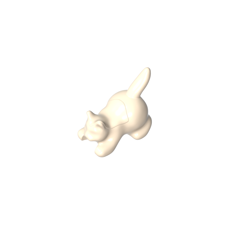 Animal, gato, gatito agazapado [simple]-MyGobricksEs
