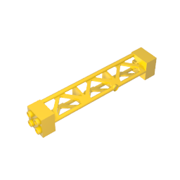 Soporte 2 x 2 x 10 Viga Triangular Vertical - Tipo 3 - Agujero de Eje, 3 Postes-MyGobricksEs