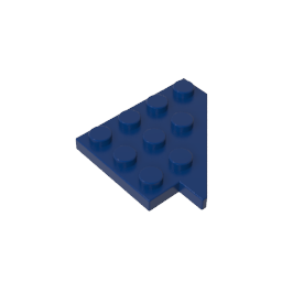 Cuña, Placa 4 x 4 Ala Derecha-MyGobricksEs