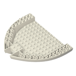 Sección del casco del barco, ladrillo 16 x 13 x 2-MyGobricksEs