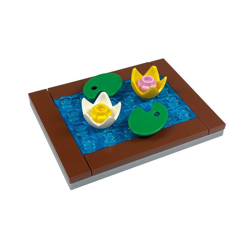 Piezas de bloques de construcción para jardín, compatibles con campos de flores y parterres de partículas pequeñas, juego de construcción de jardín botánico