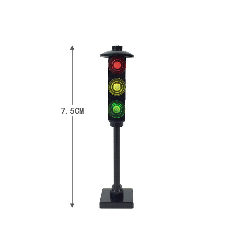 Escena de vía férrea, accesorios de vías de bloques de construcción de partículas pequeñas, juego de refugio de espera de túnel de vía férrea DIY