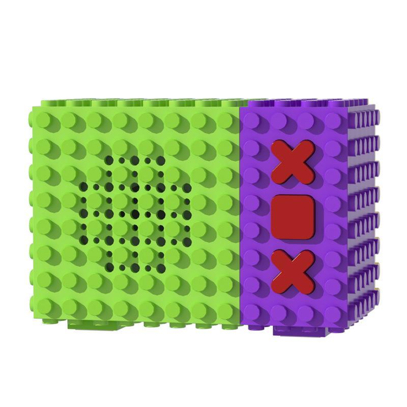 Nuevo altavoz Bluetooth de bloques de construcción, mini altavoz con volumen alto, compatible con accesorios de bloques de construcción MOC.