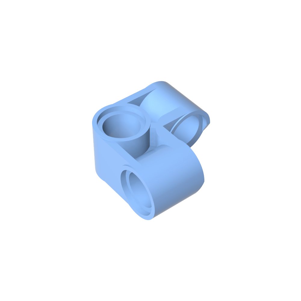 Conector de clavija Technic perpendicular 2 x 2 doblado-MyGobricksEs