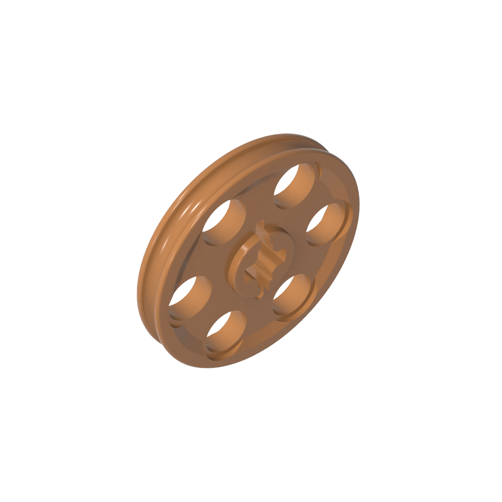 Rueda de correa de cuña Technic [también conocida como polea]-MyGobricksEs