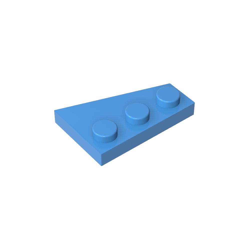 Placa de cuña 3 x 2 izquierda-MyGobricksEs