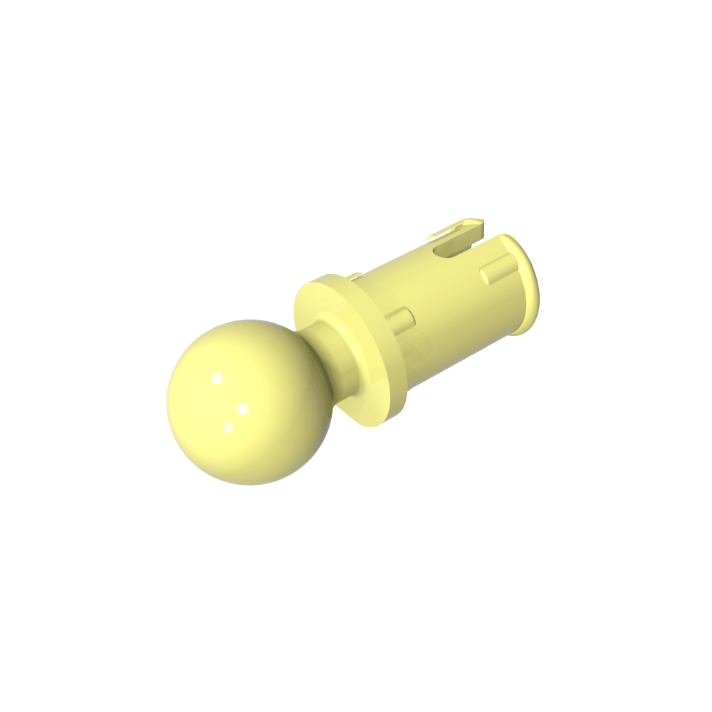 Pasador técnico con crestas de fricción longitudinales y bola de remolque-MyGobricksEs