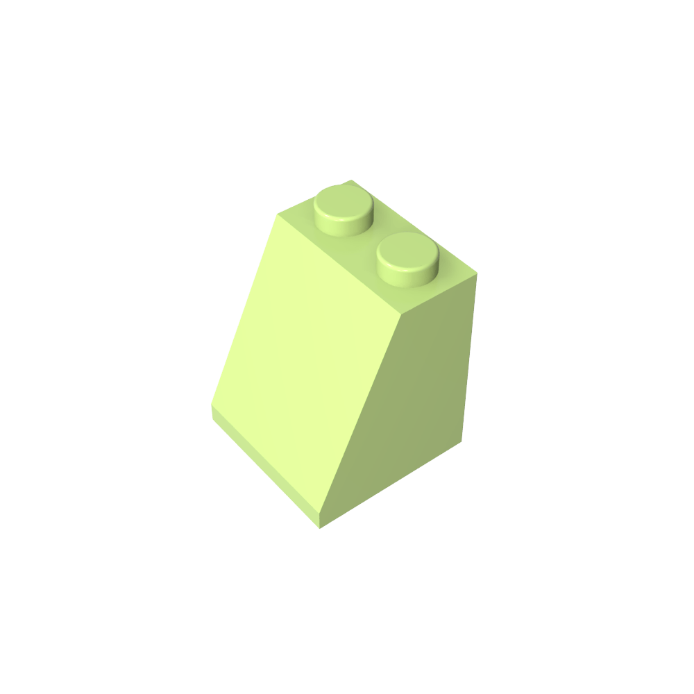 Pendiente 65° 2 x 2 x 2 con tubo inferior-MyGobricksEs