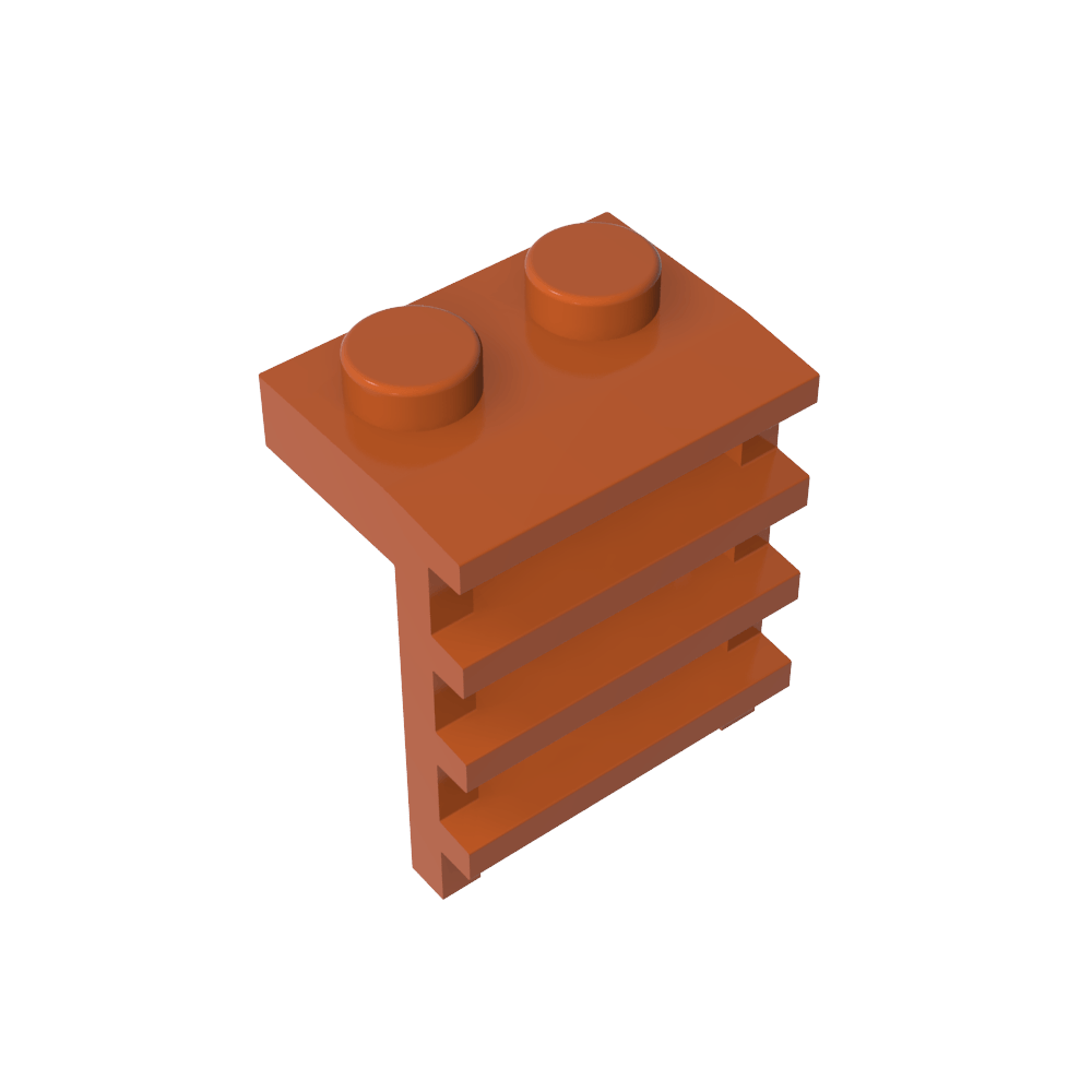 Placa Especial 1 x 2 con Escalera-MyGobricksEs