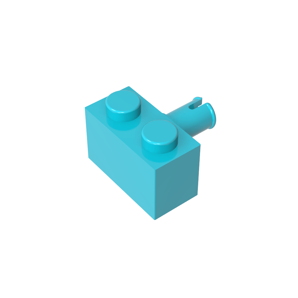 Ladrillo Especial 1 x 2 con Pin-MyGobricksEs