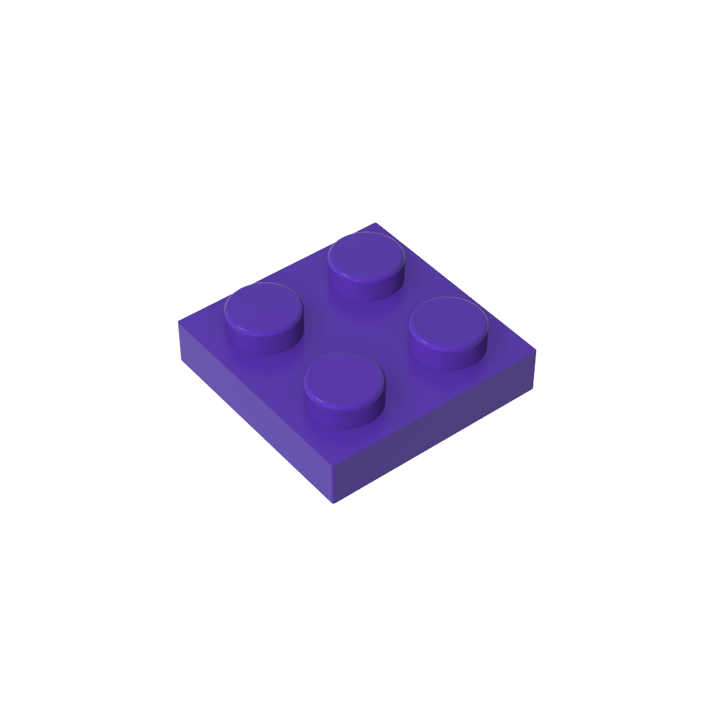 Placa 2 x 2-MyGobricksEs
